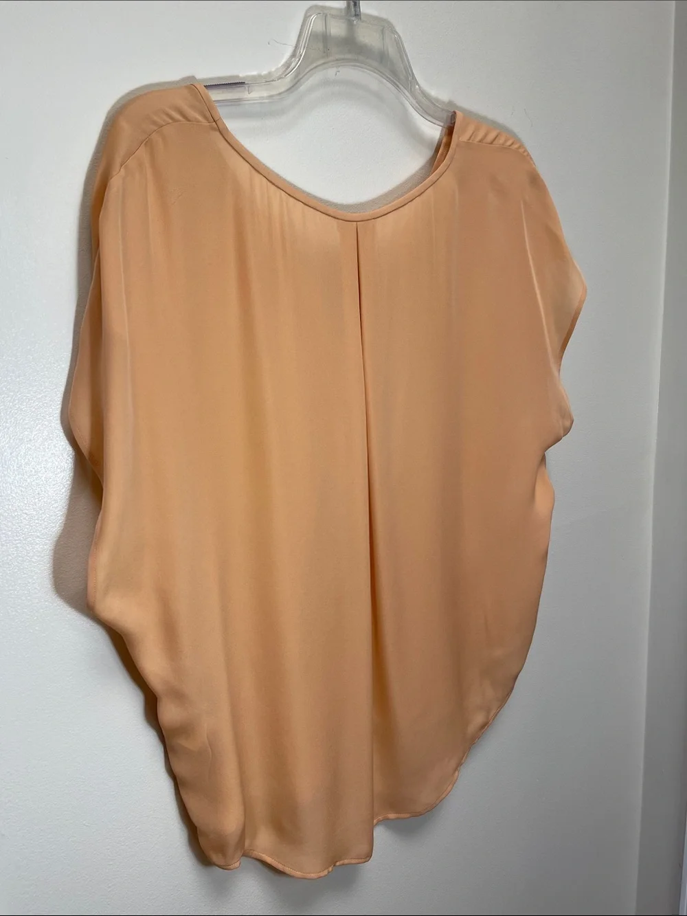 Joie Glenna Silk Light Peach V-Neck Top